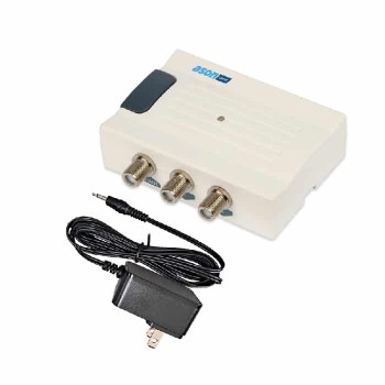Ason Decor Amplificateur de signal VHF et UHF - 1 entrée/2 sorties