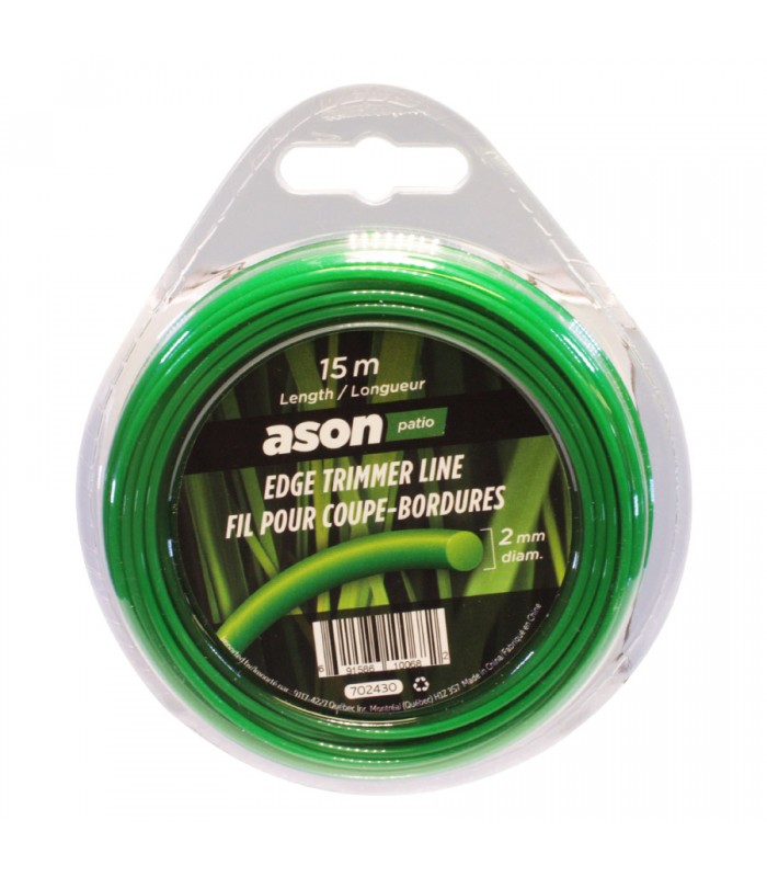 Ason Patio Trimmer Line - Green - 2.00Mm X 15M