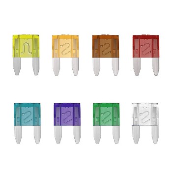 Assortment of Mini Blade Fuses - 96-Piece