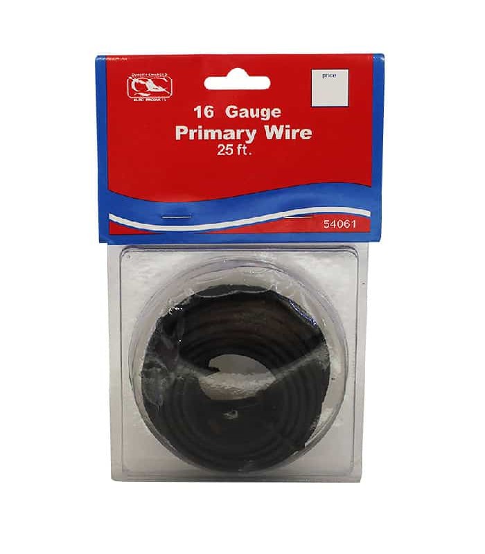 Fil automobile - 16 AWG - Noir - 7.62m