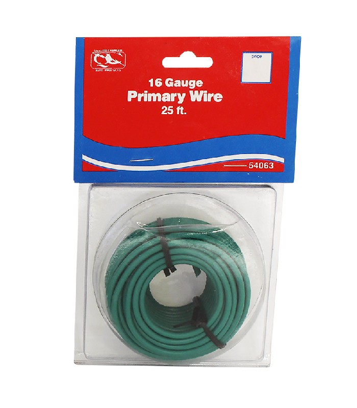 Fil automobile - 16 AWG - Vert - 7.62m