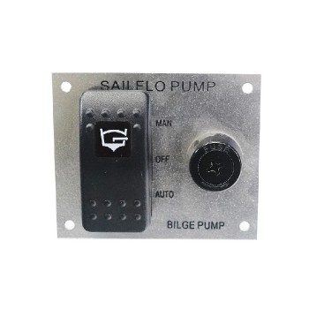 Bilge Pump Illuminated Rocker Switch Panel - 3 Way - 12 V - 20 A
