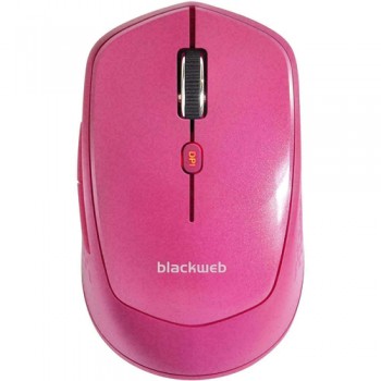 BlackWeb Souris Bluetooth sans fil à 6 boutons - Rose