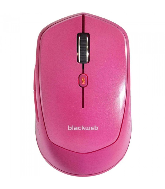 BlackWeb Souris Bluetooth sans fil à 6 boutons - Rose