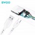 BWOO USB C to USB Cable, Data and Charging Cable for Digital Devices TPE, 1.0 m, 5V 3A (White)