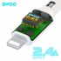 BWOO BO-X209L USB DATA CABLE, LIGHTNING, WHITE , 1.0m, 5V 2A, TUBE