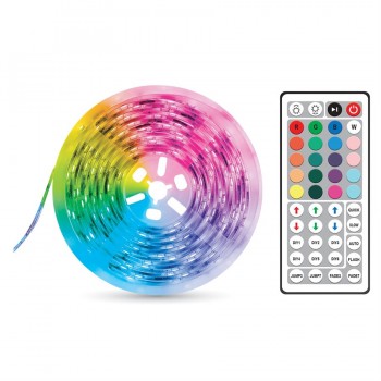 BOOST 16.5ft (5m) 150 RGB LED Strip Light with remote control and power adapter