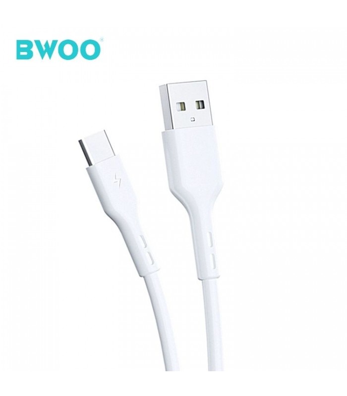 BWOO USB C to USB Cable, Data and Charging Cable for Digital Devices TPE, 1.0 m, 5V 3A (White)