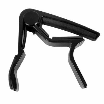 Capo avec déclencheur pour guitare - 6 et 12 cordes - Noir