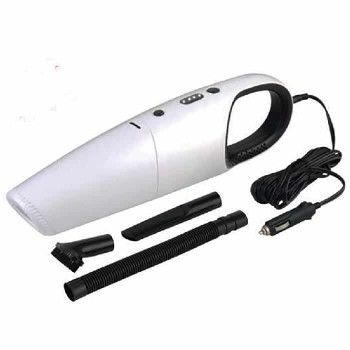 Aspirateur de voiture avec accessoires pour matières sèches et mouillées - 12 VCC - Blanc