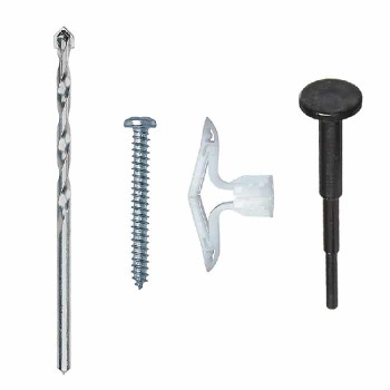 Cobra Anchors 1/4 in L X 1-1/4 in Nylon Multi-Material Toggle Kit with Screw and 1/4 in Bit - Pack of 4