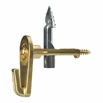 Cobra Anchors Heavy Duty Swivel Self-Drilling Hook - 100 lbs - Gold