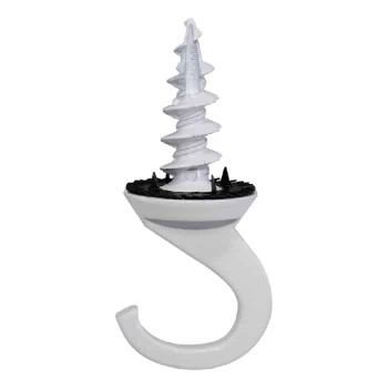Cobra Anchors Self-Drilling Ceiling Hook - 8 lbs - White