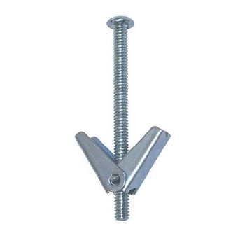 Cobra Anchors Spring Toggle Bolt 1/8" X 3" with Screw - Pack of 4