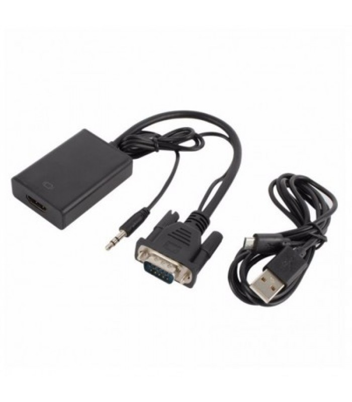 Adaptateur convertisseur VGA mâle vers HDMI femelle avec audio