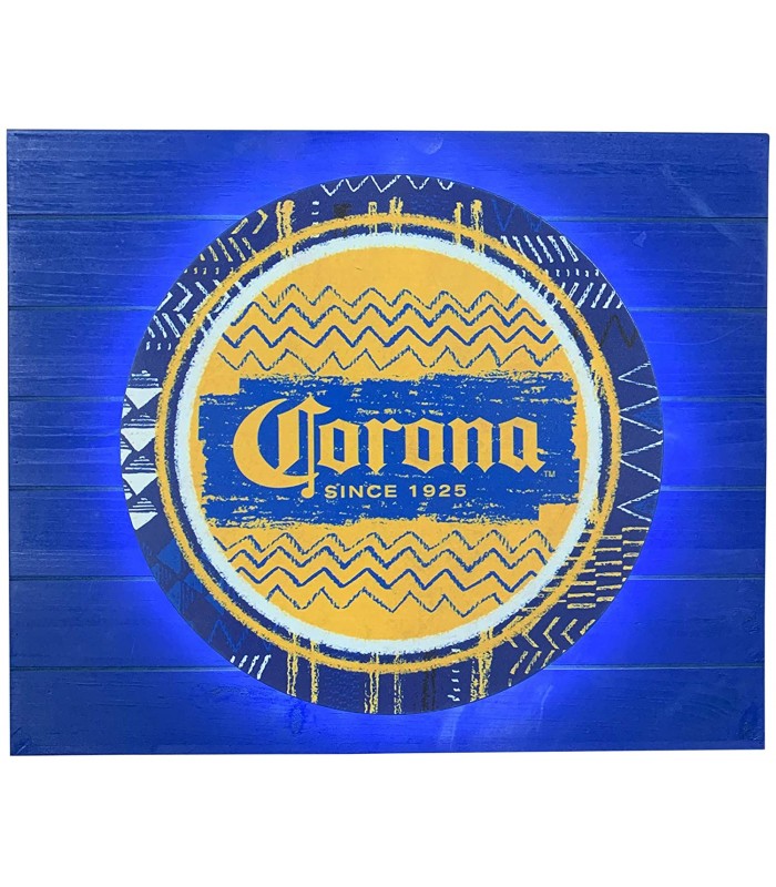 Corona LED Backlit Vintage Sign 18 in x 15 in