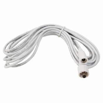 Câble d'extension CC 2.1 mm mâle à femelle pour bande DEL - 3.5 m - Blanc
