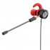 HP in-Ear Earbud Headphones with Volume Control & Microphone, Red