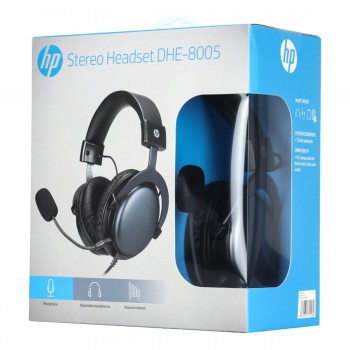 HP Casque de jeu Stéréo pour Cellulaire, PC, PS4, Xbox One, câble 2 m (DHE-8005)