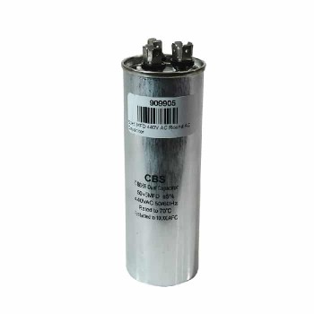 Dual AC Capacitor - 50 +5 MFD - 440 V AC