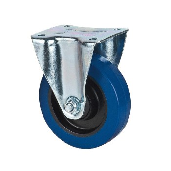 Elastic Rubber Fixed Caster 6 po - 300 lbs
