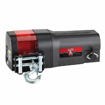 Treuil électrique avec corde métallique et télécommande - 12 V - 1.2 CV - 800 W - Capacité 3500 lbs