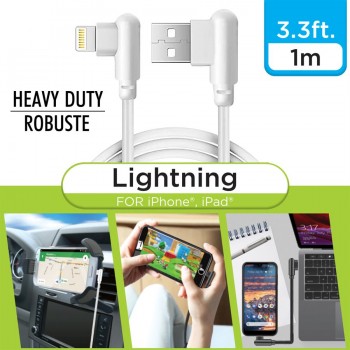 eLink 3.3ft Right Angle Lightning Cable