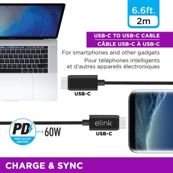 eLink 6.6 pi Câble USB-C à USB-C Robuste