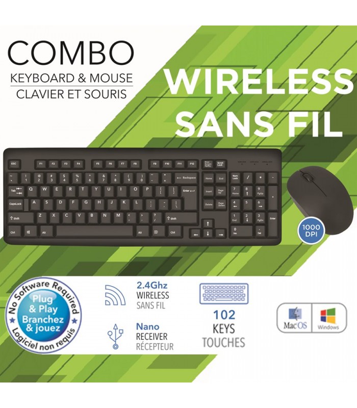 eLink Ensemble Claviet et Souris sans-fil