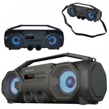 Escape TWS Haut-parleur sans fil avec radio FM et Lumières intelligents disco