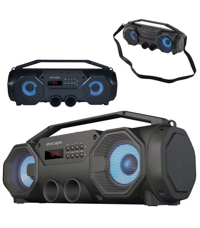 Escape TWS Stereo wireless speaker with FM radio and Disco LED light