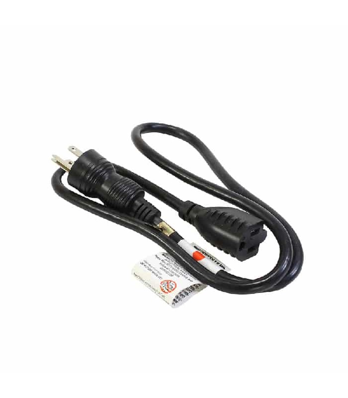 Extension Cord - Indoor - 16 AWG 125V - 13A - Black - 1m