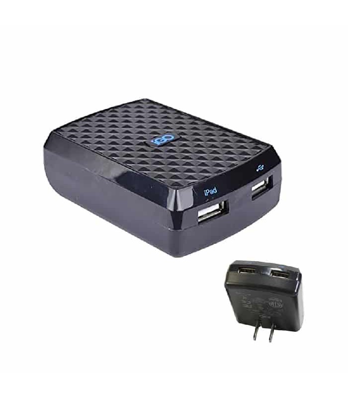 Chargeur mural double USB à charge rapide - 5 V - 2 x 2.1 A