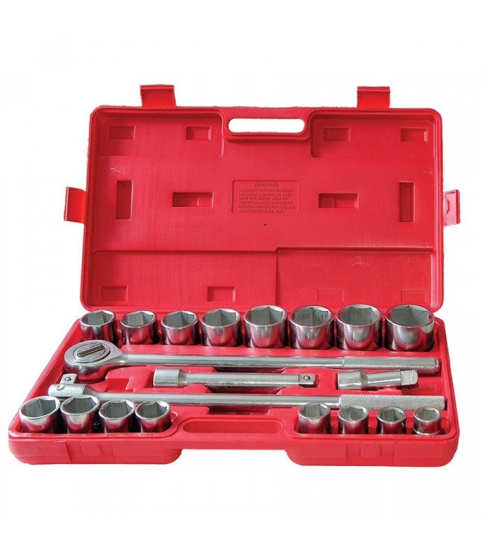 Firm-Grip Jumbo Socket Metric 3/4 in Drive Set - 21 pieces