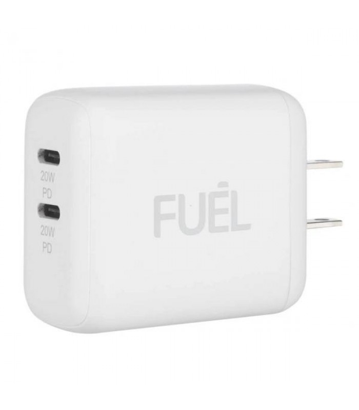 Fuel 40W Dual USB C Wall Charger