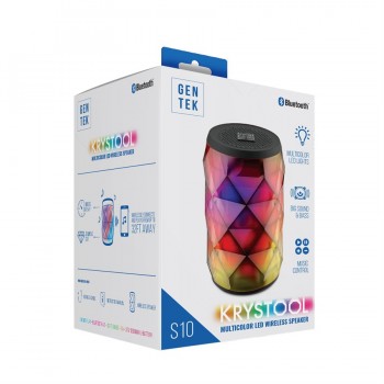 Gentek S10 Krystool Bluetooth Wireless LED Multicolor Speaker 