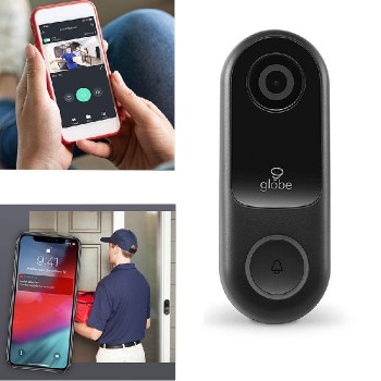 Globa Wi-Fi Video Doorbell with Motion Detector - Full HD - 1080p
