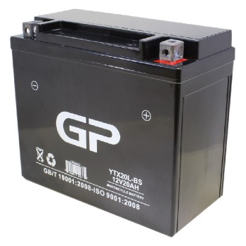 GP Batterie acide de plomb pour moto - 12V - 20 Ah