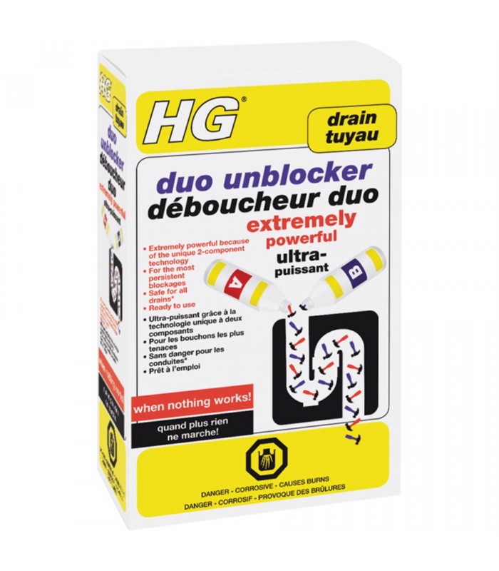 HAZ HG Heavy Duty 2-Component Drain Unclogger Kit 1L