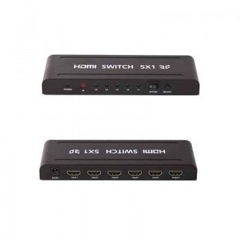 HDMI Selector - 1 X 5 With Remote Control