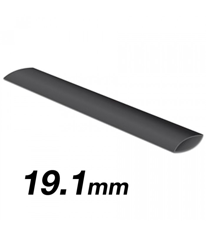 Gaine thermorétractable 19.1mm (3/4 po) - Noir - 1.2 m