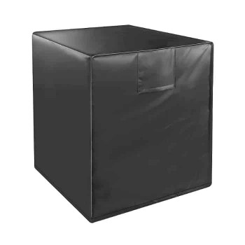 Heavy Duty Vinyl Protective Air Conditioner Cover - 38" x 34" x 30" - Black