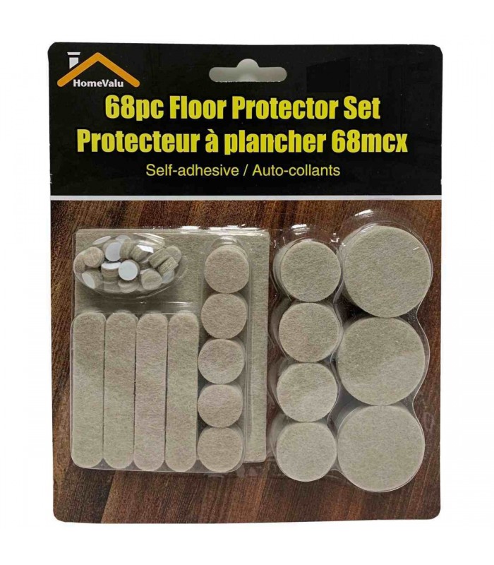 HomeValu Floor Protector Set - 68 pcs