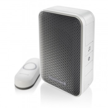 Honeywell Portable Chime with Push Button - 4 Chimes Tunes