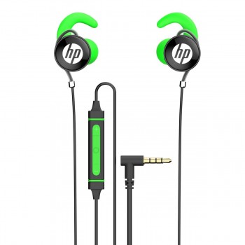 HP in-Ear Earbud Headphones with Volume Control & Microphone, Green