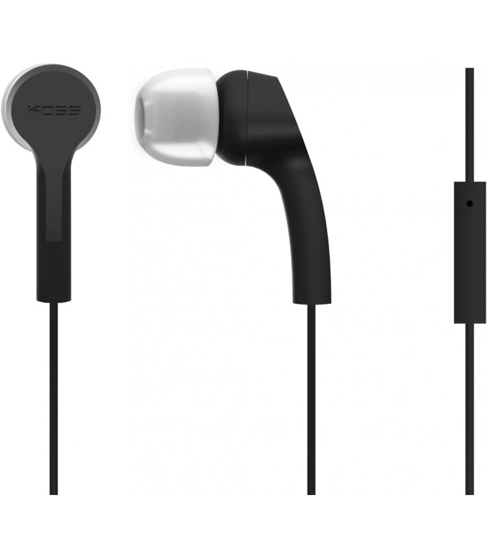 KOSS KEB9ik Noise-Isolating Earbuds with Microphone - Black