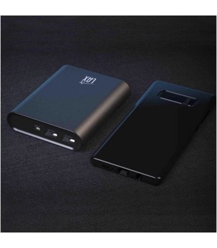 Banque d'alimentation double USB LAX 12000mAh - Noir