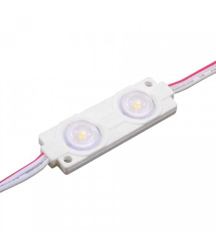 LED Module for Backlit - 2 LED - SMD2835 - 12V DC - 0.72W - IP65 - 6000K