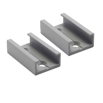 Jonction pour rail en aluminium de bande DEL - Gris - Paquet de 2