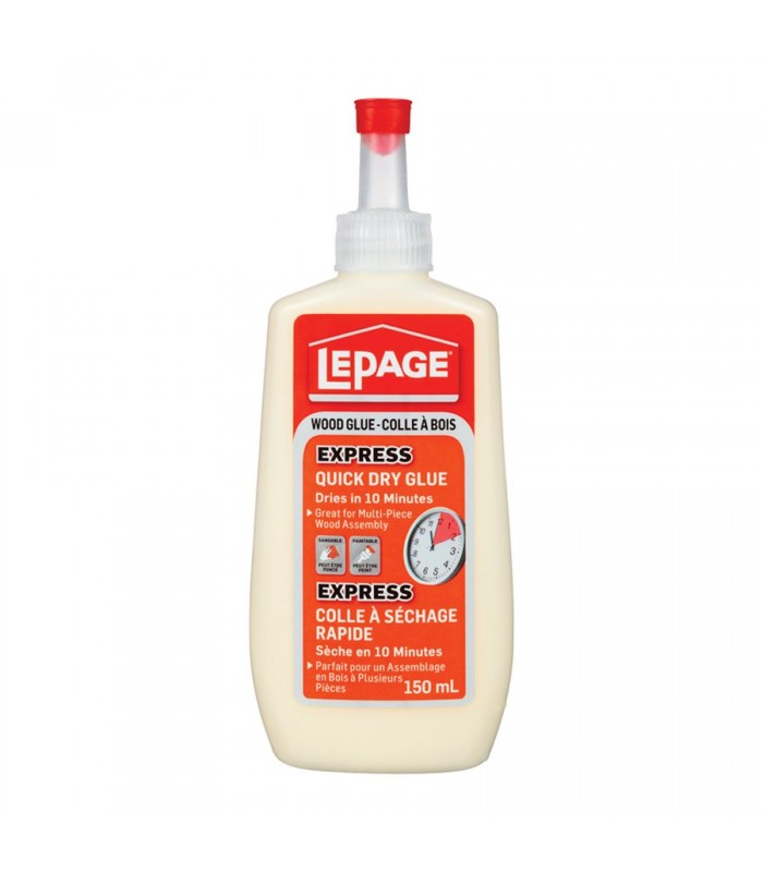 Lepage Colle à bois à séchage rapide Express 150 ml